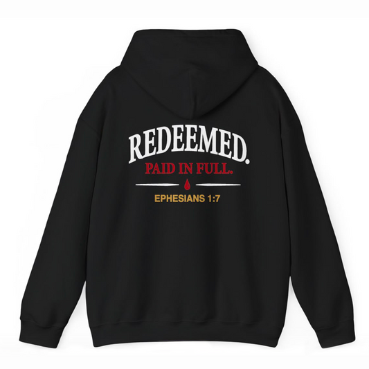 Redeemed Paid in Full Hoodie Black